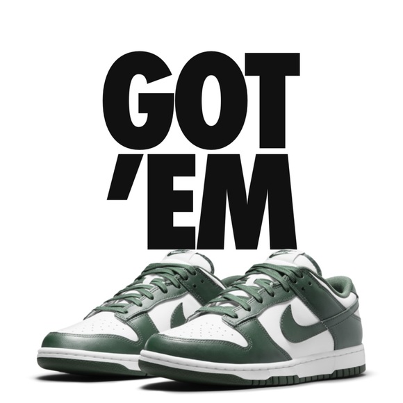 Men’s Nike Dunk Low Varsity Green Deadstock - Picture 1 of 2